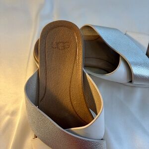 UGG children’s Silver Slide Sandals